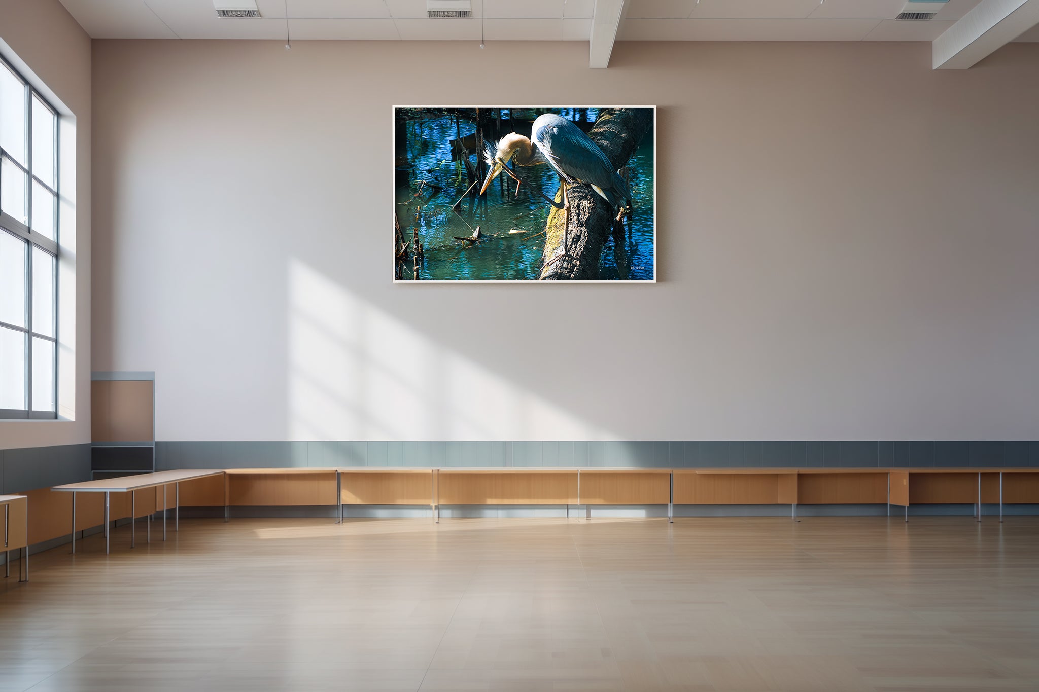 Great Blue Heron in Deep Thought - Contemplative Moment